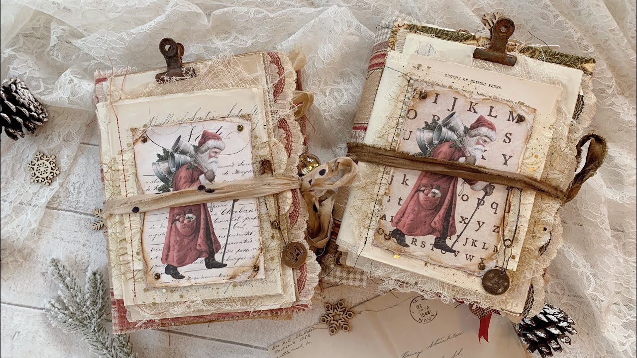 Christmas Junk Journals No.24 & No.25 - Flip Through