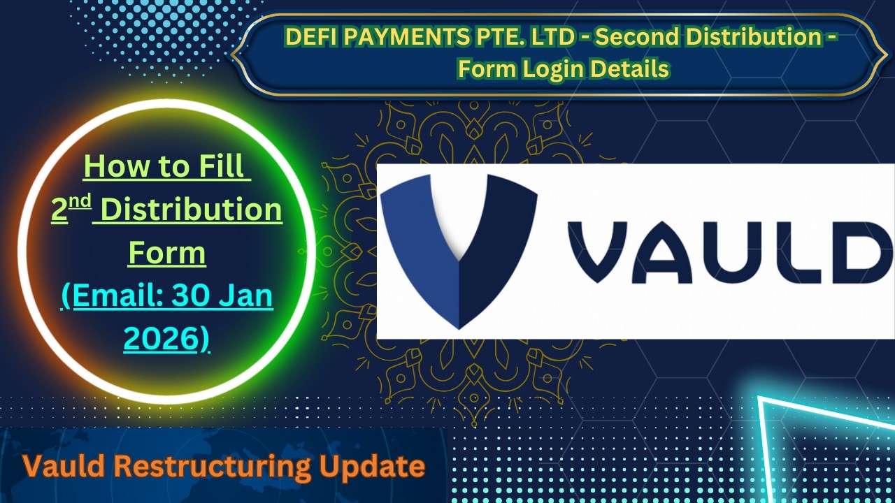 📌 VAULD 2nd Distribution: Withdrawal Form Filling Guide | Crypto.com | #vauld #crypto #drezillion
