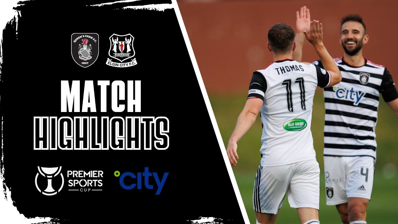 Highlights | Queen's Park 4-0 Elgin City | Premier Sports Cup
