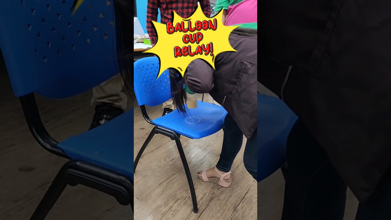 Balloon Cup Relay | Pinoy Parlor Games | Fun Christmas Party Games  #holidaywithshorts