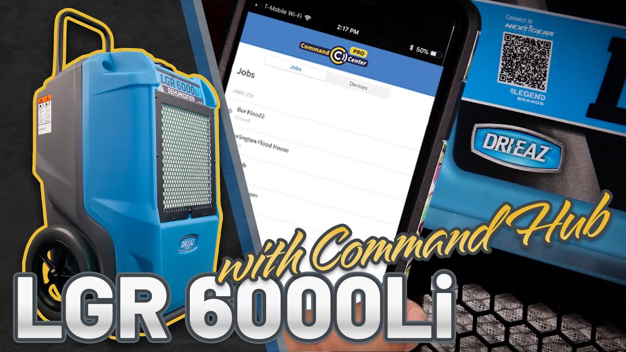Dri-Eaz Dehumidifier || LGR 6000Li with Command Hub