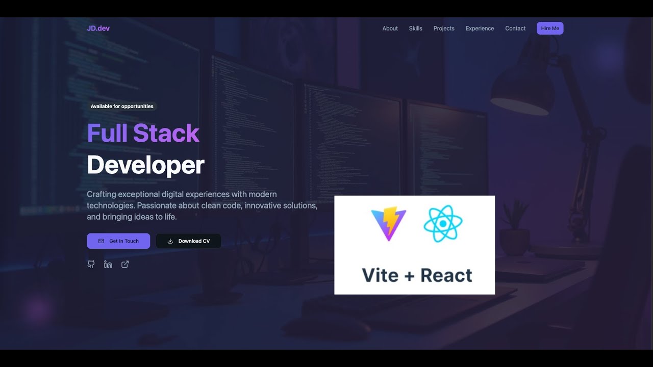 React + Vite How to Create Portfolios No coding using Lovable AI