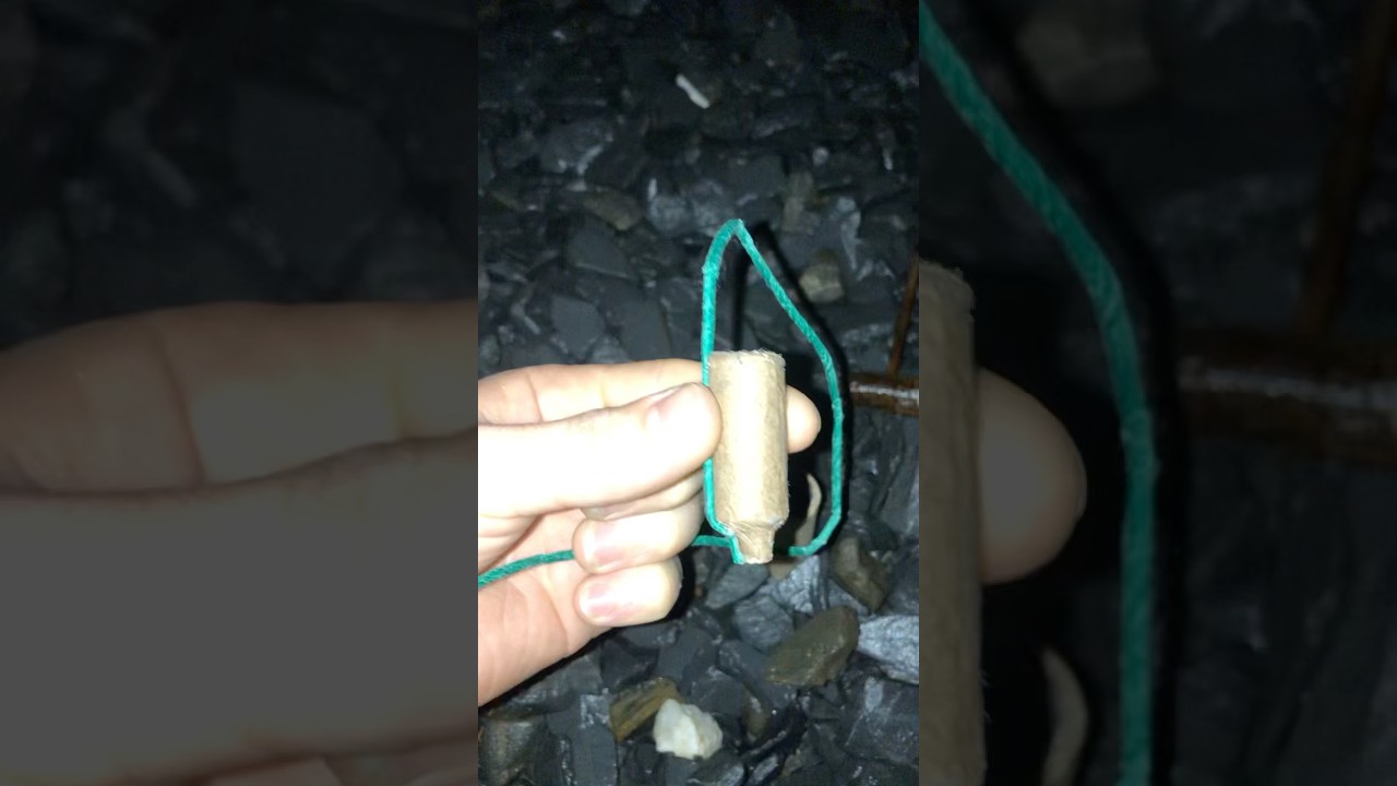 Homemade miniature firework shell with big break! Tutorial coming 