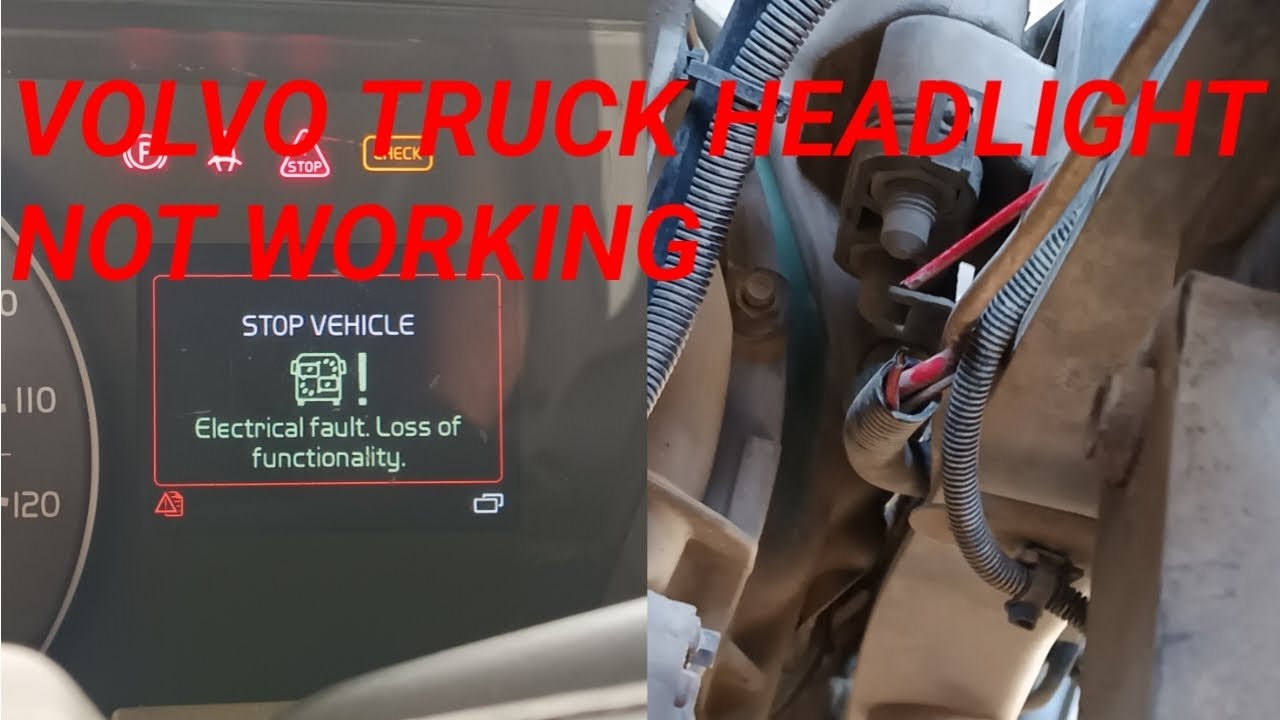 Volvo truck head light not working 