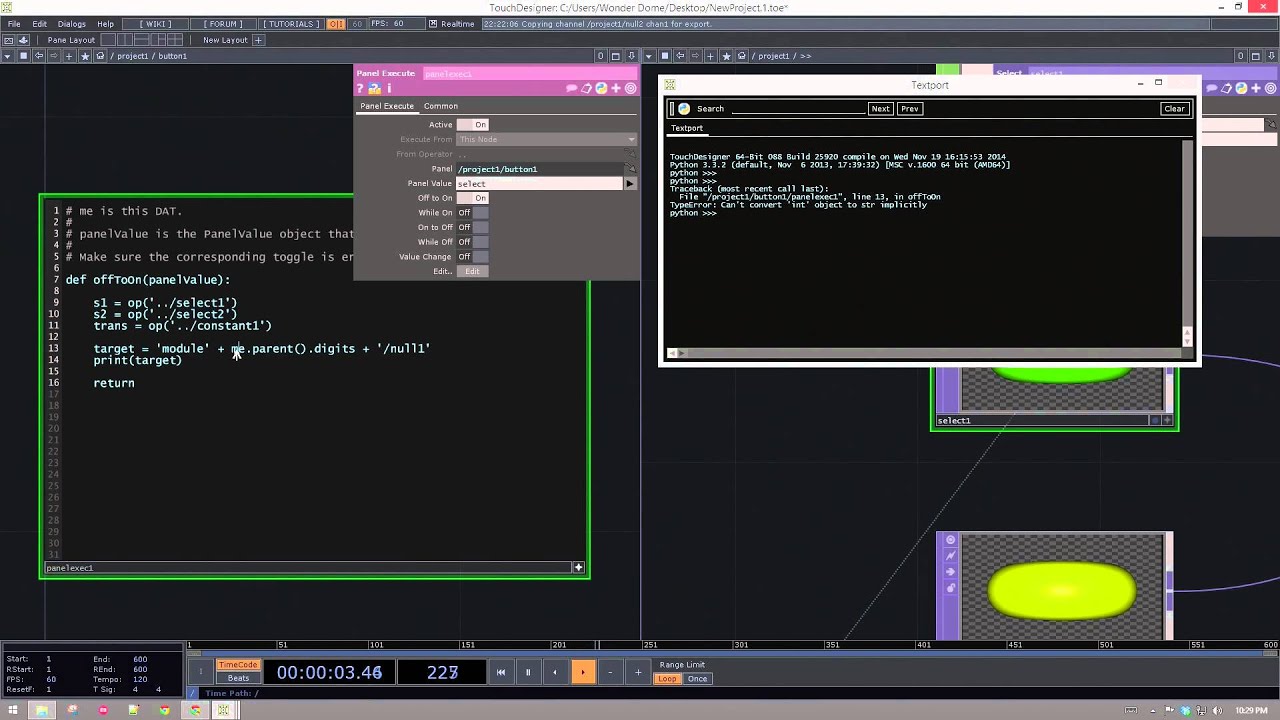 AME 394 | Simple VJ Set-Up | TouchDesigner
