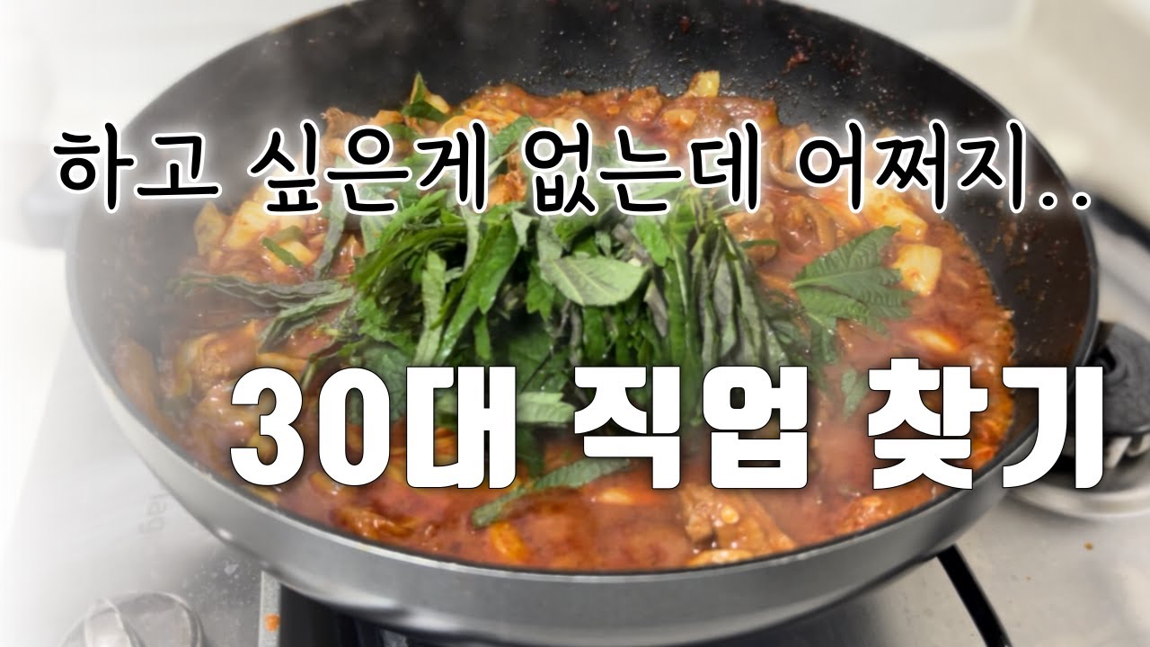 30대백수 퇴사 이직 진로 고민 .. 근데 하고싶은게 없다