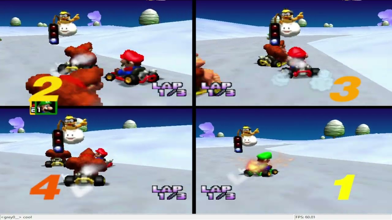 Mario kart 64 - 4VS Kaillera - Match 82