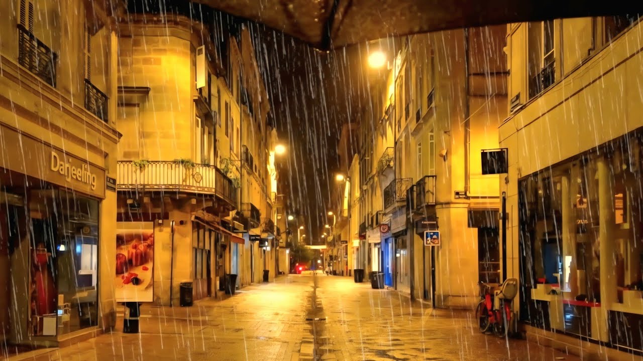 Night Rain Walk ASMR (3 HOURS) 🌧️ | Long Rain Sounds for Sleeping & Relaxation
