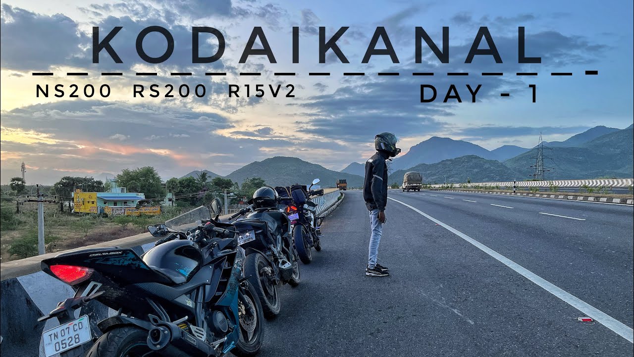 MELUR - KODAIKANAL | Day - 1 | sunset😍 | Ns200 | Motovlog Tamil | #kodaikanal #ns200 #gopro #tamil