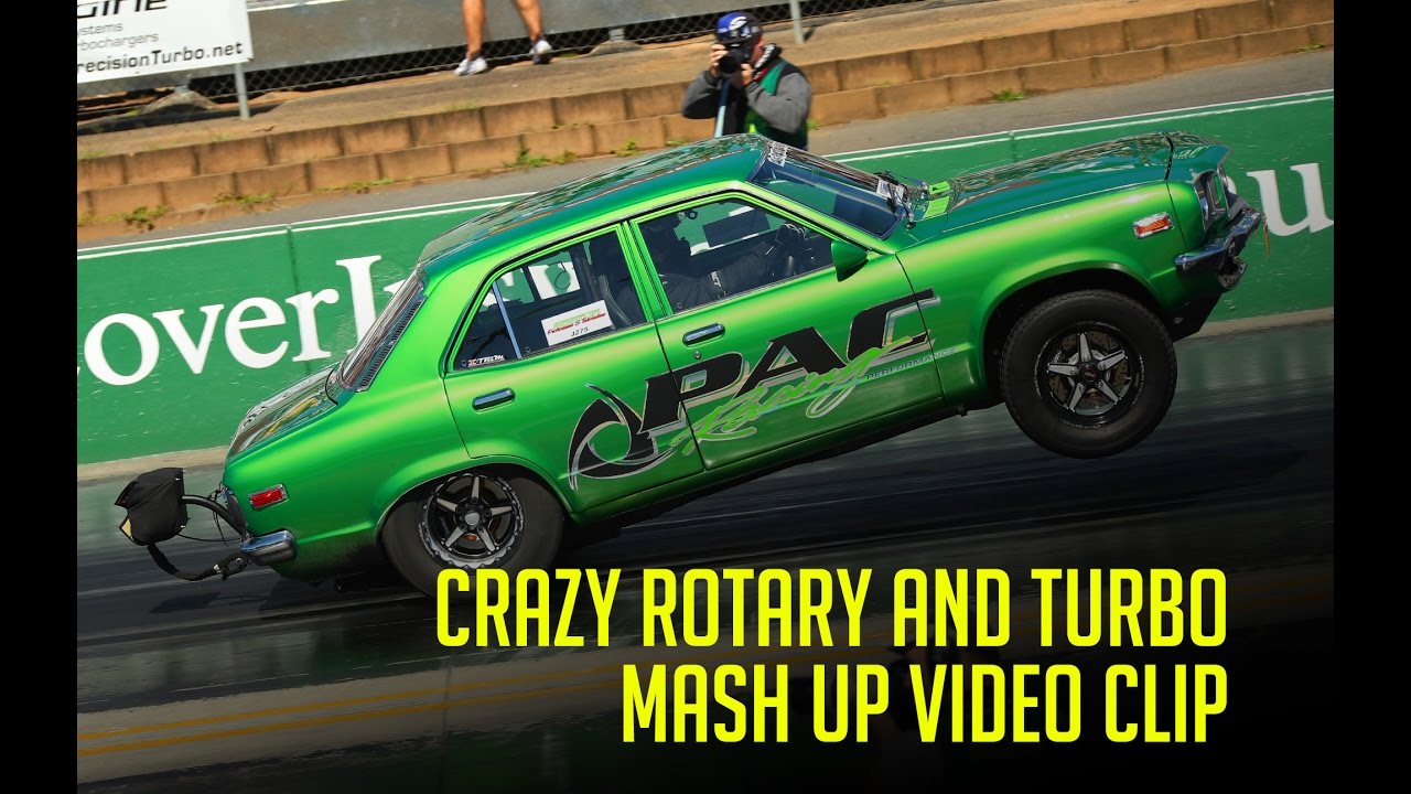 CRAZY ROTARY AND TURBO DRAG CAR AND STREET CAR MASHUP