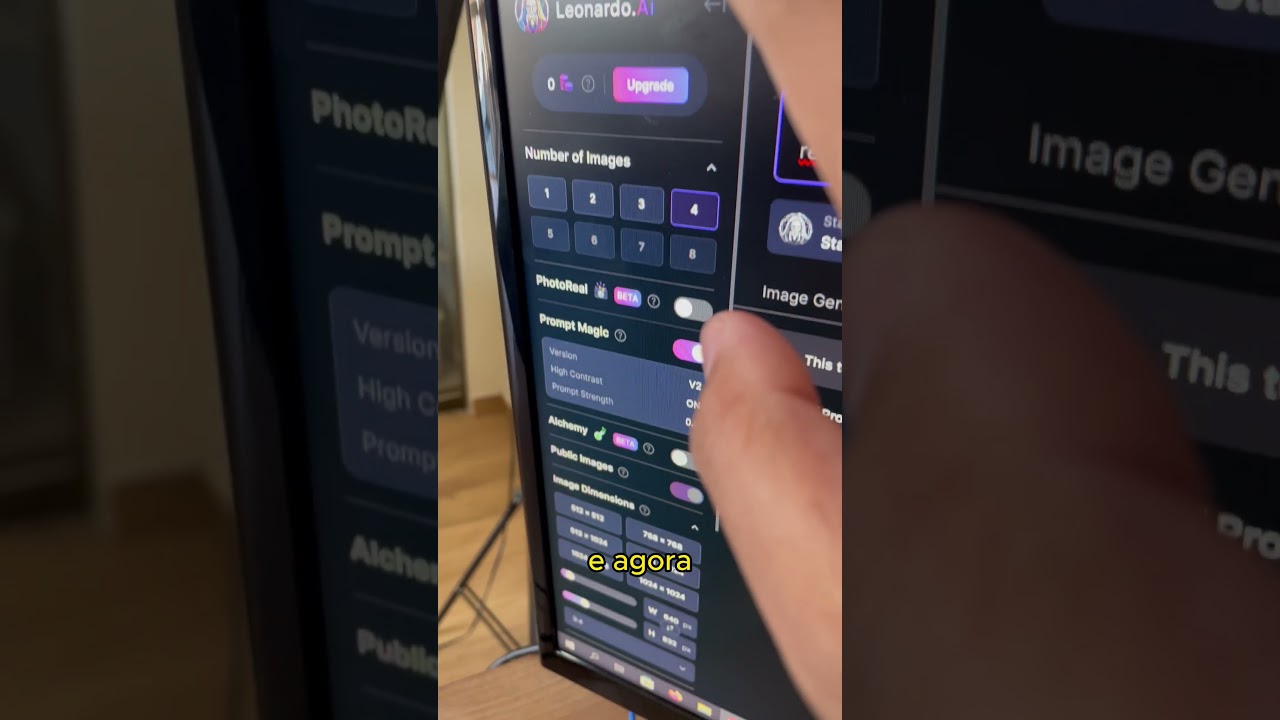 A melhor forma de criar IMAGENS com IA #shorts #leonardoai  #inteligenciaartificial #ai #tecnologia