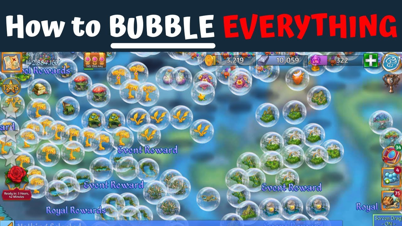 Merge Dragons How to Bubble Everything in Camp