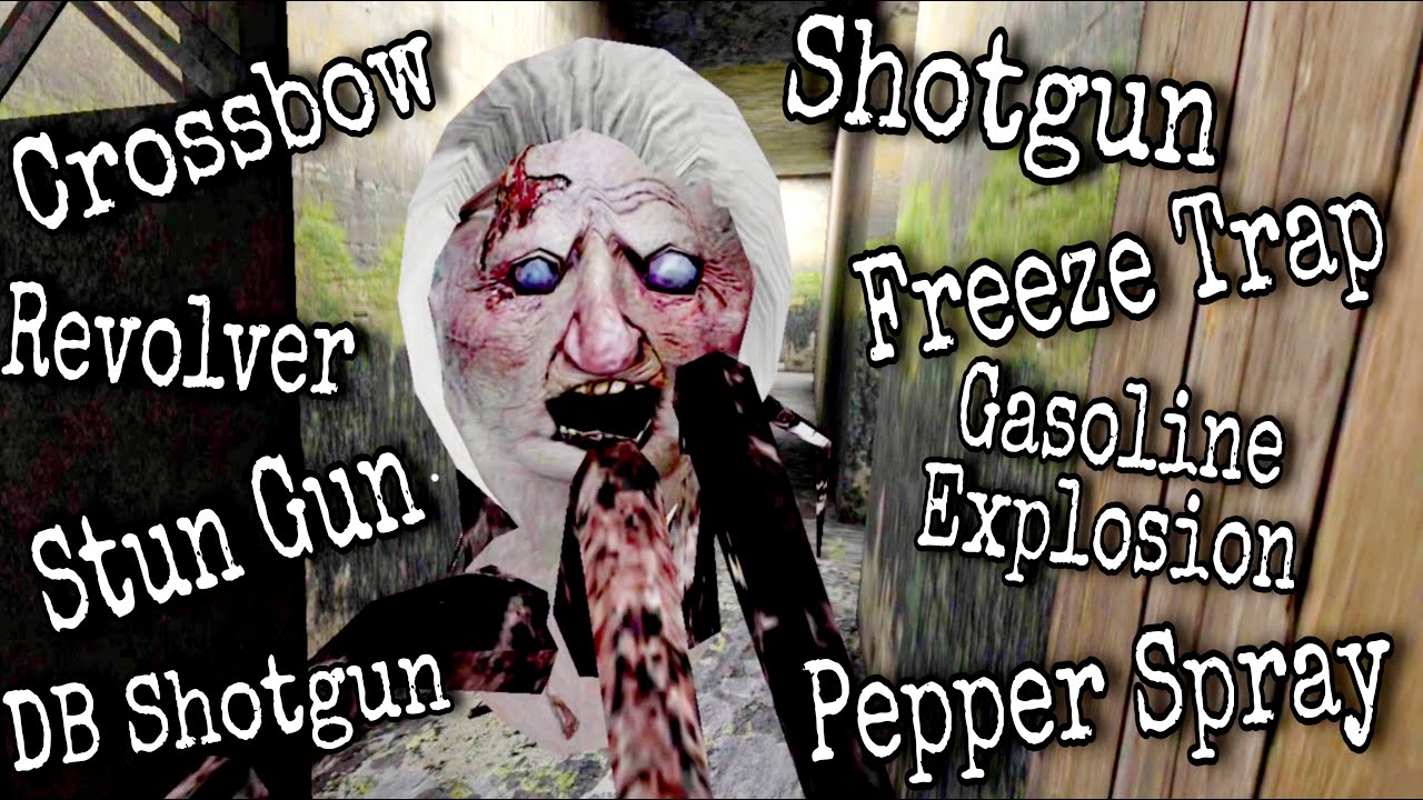 Slendrina's Mom Against 8 Weapons In Granny Revamp Unofficial