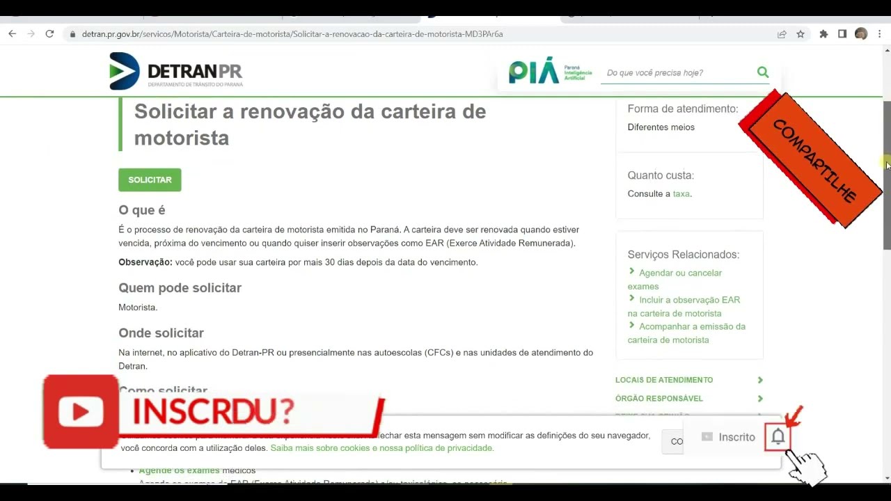 Como Solicitar a renovação da CNH na internet - Detran PR SIMPLES FÁCIL [ATUALIZADO]