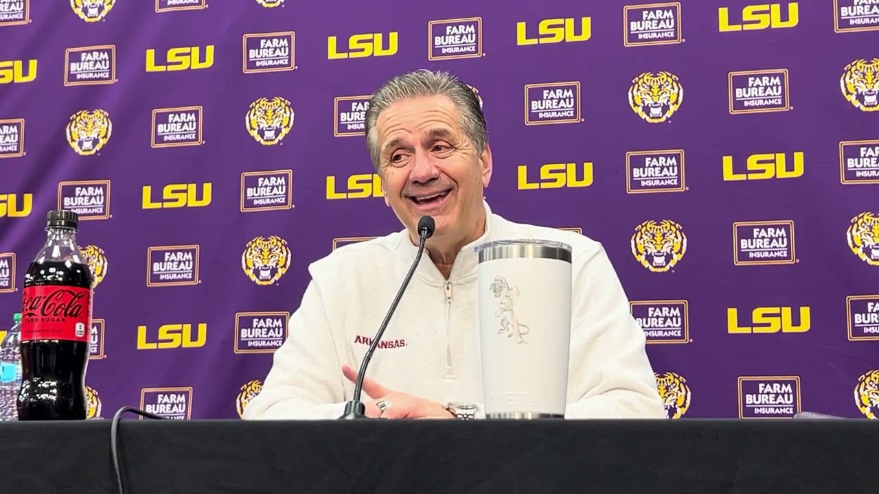 John Calipari press conference: Arkansas 91, LSU 62