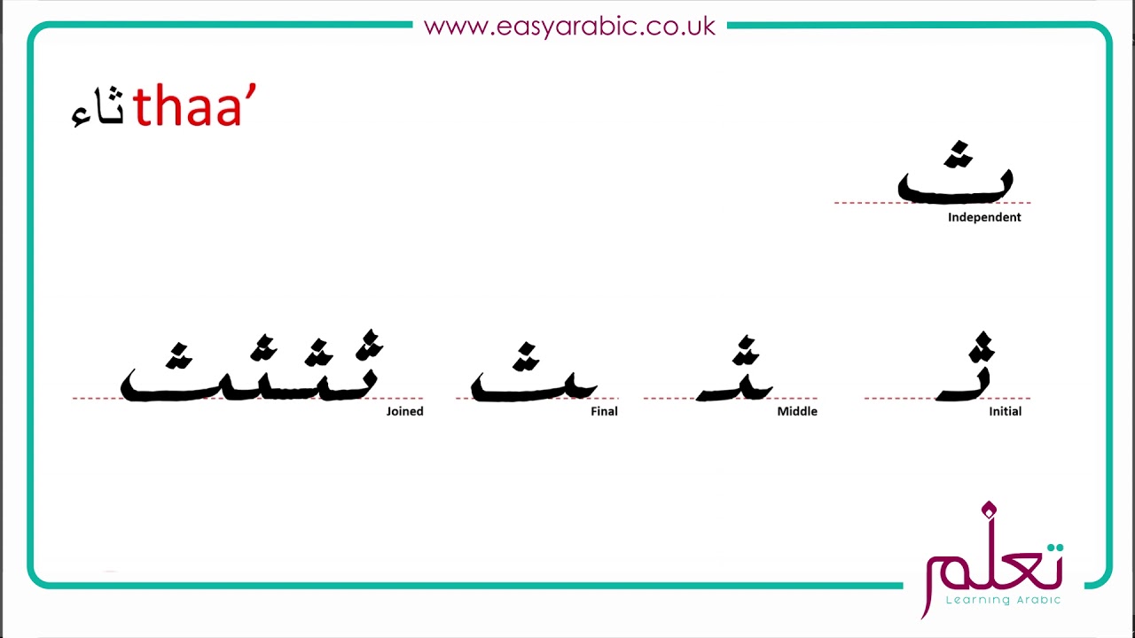 Beginners Arabic - Lesson 03 Joining Letters (Revised)