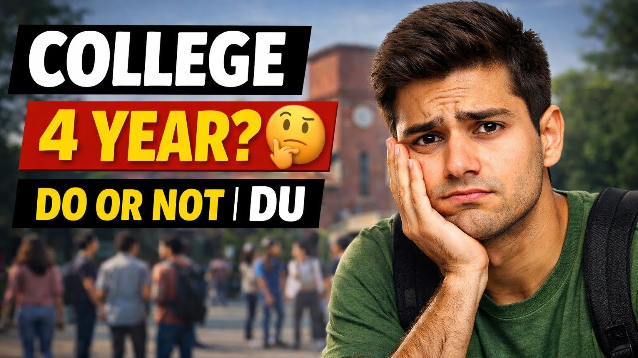 DU B.Com Students 4th Year Do or Not? II b.com du II by Anuj sir II