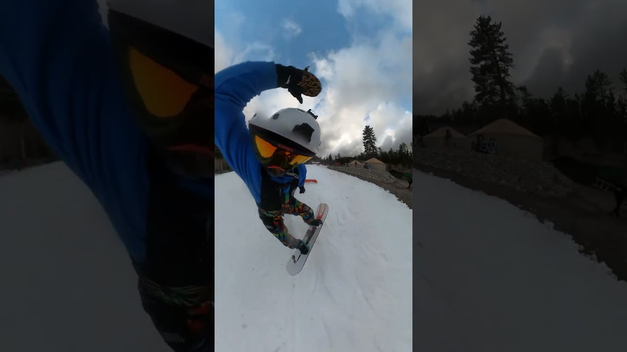 Finally pulled off a string of park hits snowboarding at Lee Canyon