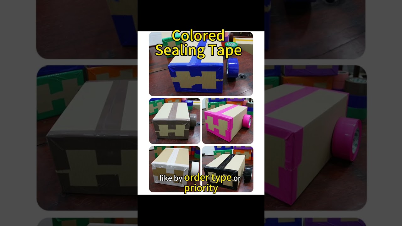 Colored Packing Tape #adhesivetapes #b2b #importexportchina  #business #factory #bopptape #packaging