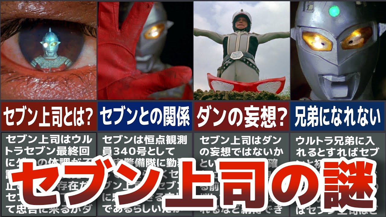 【ウルトラセブン】最終回に登場する超重要ウルトラマン　セブン上司の謎　実在したのか妄想か？歴代ウルトラマンの歴史に埋もれるセブン上司の謎を選抜して徹底解説ULTRAMAN【ゆっくり解説】