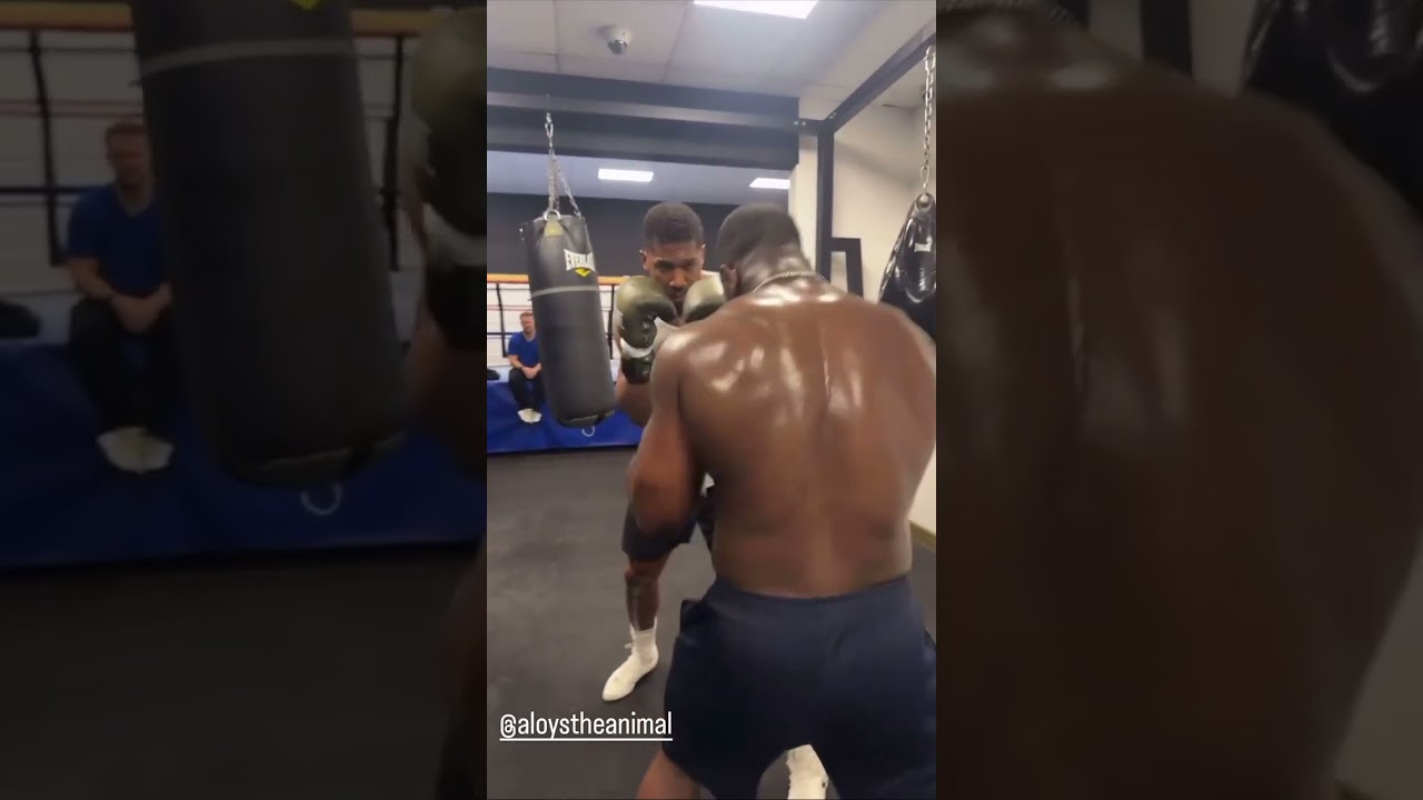 Anthony Joshua is practicing his defense ahead of his Daniel Dubois fight