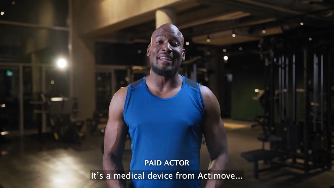 Actimove Sports Edition - Knee Brace Adjustable Horseshoe, Simple Hinges - Full Slice of Life Video