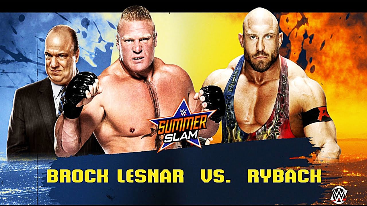 Brock lesnar vs Ryback- Dream Match-WWE-2K16- Gameplay