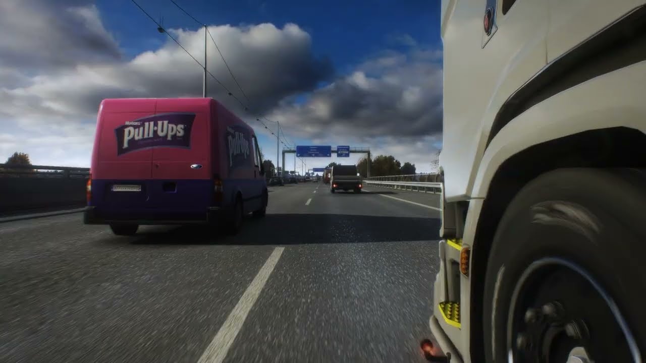 Euro Truck Simulator 2 (Snowy Moon . Lighting Improvements v2 +Nextgen Graphics + ReShade)