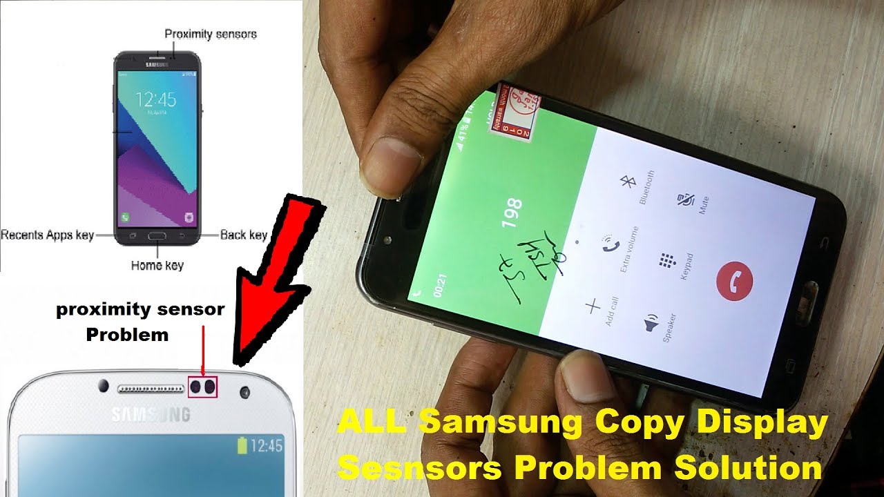 All Samsung Copy Display Sensor Not Working Solution / Samsung On Call Display Light Off J1,J2,J7,A5