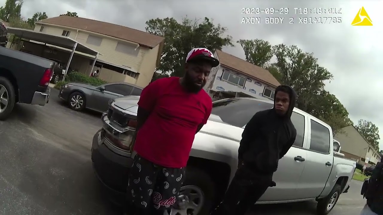 Bodycam footage showing police search during Le'Keian Woods arrest