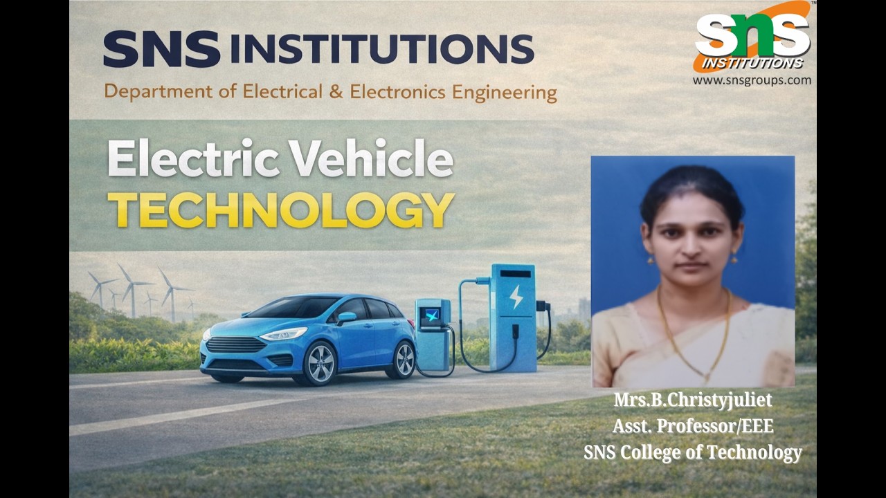 MARKET TRENDS IN EV | ELECTRIC VEHICLE TECHNOLOGY | SNS INSTITUTIONS