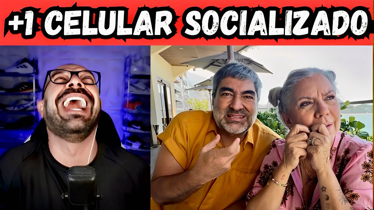 Zeca Camargo e Astrid Fontenele tiveram o celular socializado.