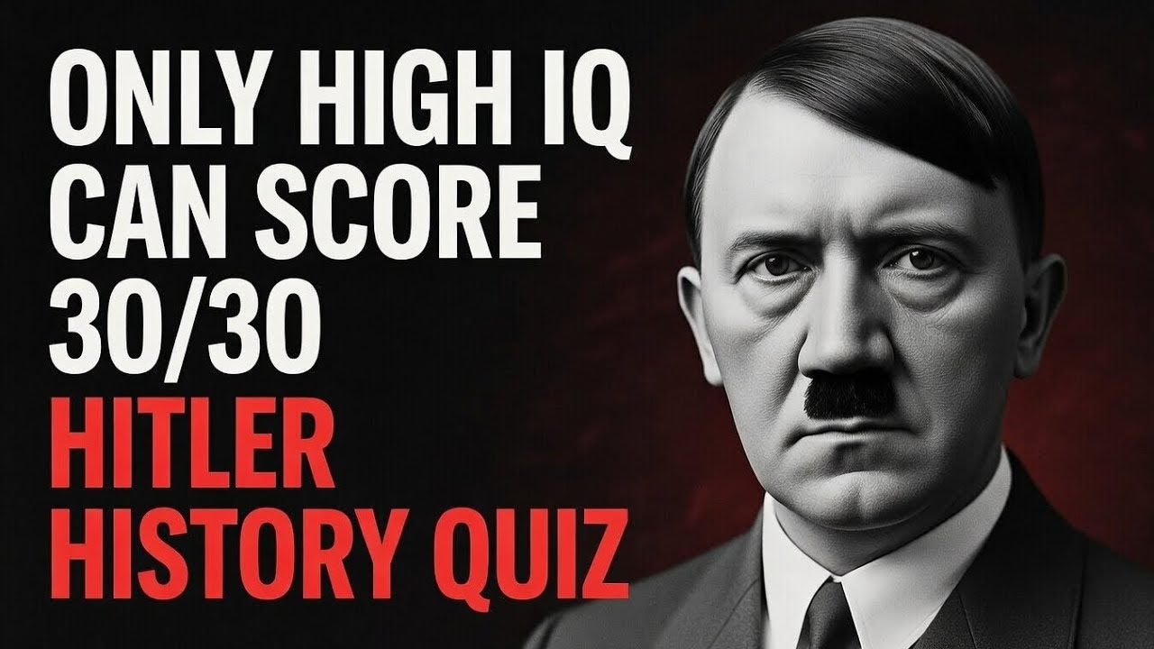 ONLY HIGH IQ CAN SCORE 30/30 HITLER HISTORY QUIZ! | Grammar expert pro | 
