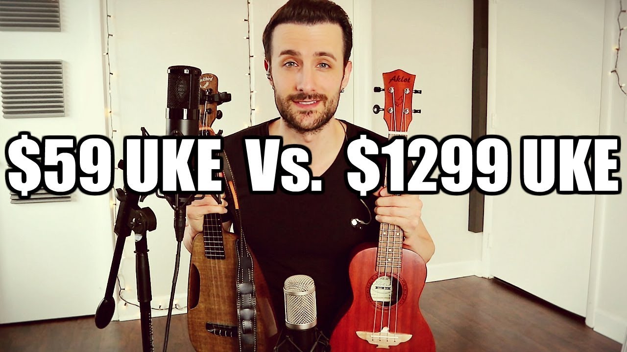 Укулеле за $59 против укулеле за $1300 (удивительная разница) — Aklot / Blackbird