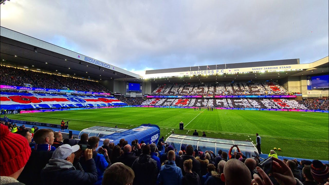 Rangers 4-2 Ross County - Remembrance Day Display