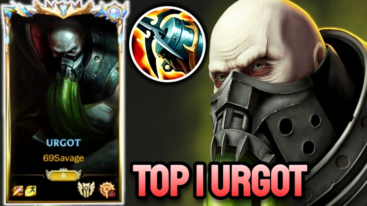 WILD RIFT URGOT - TOP 1 URGOT GAMEPLAY - SOVEREIGN RANKED