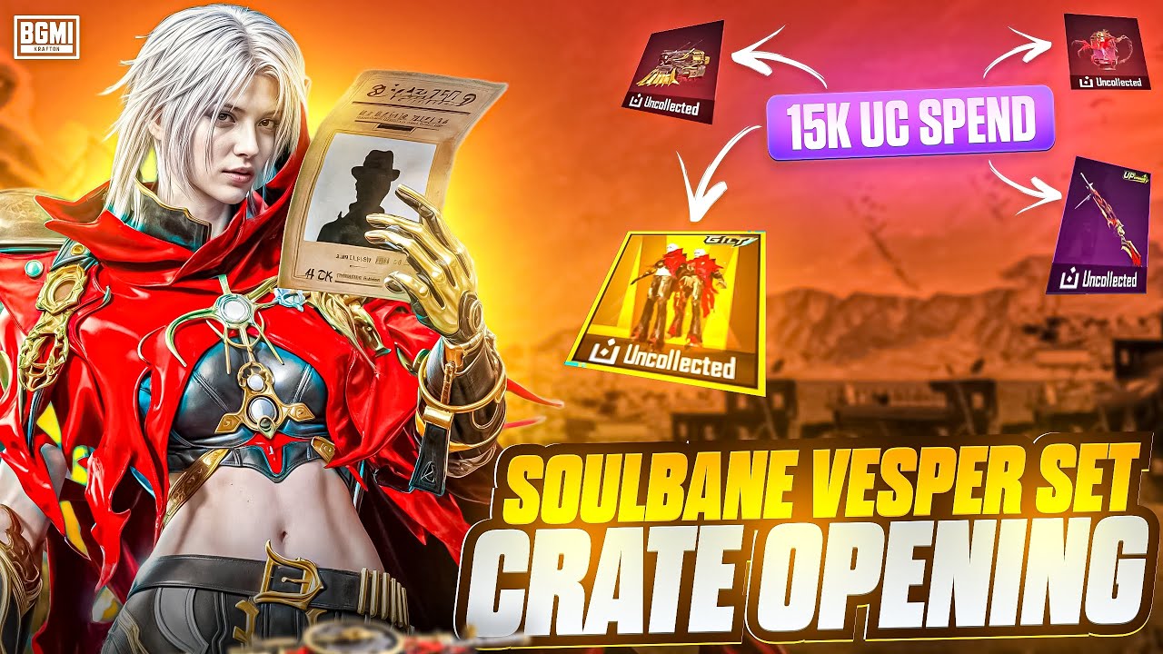 OMG 🤯 !! I GOT EVERYTHING IN 15k UC 💸 || NEW SOULBANE VESPER SET CRATE OPENING !! NEW ULTIMATE BGMI