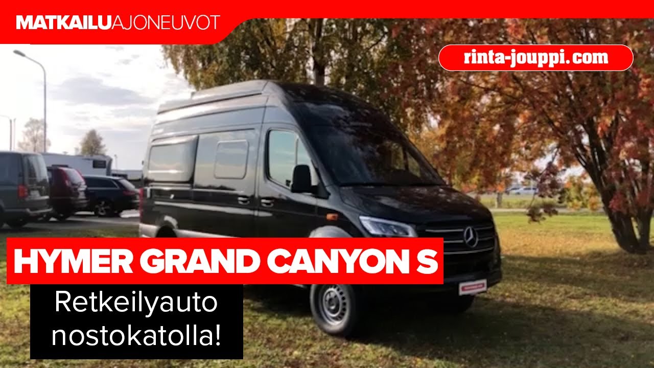 Hymer Grand Canyon S - retkeilyauto nostokatolla!