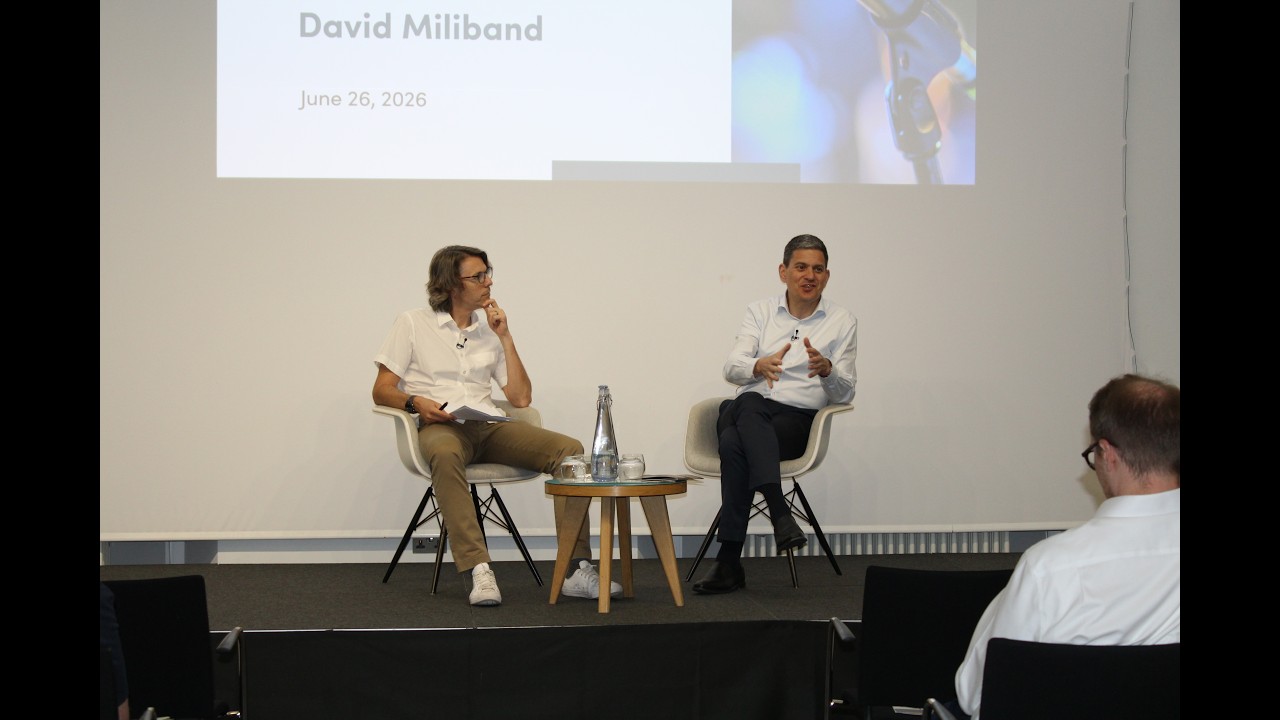 Climate, Fragility, and Development Priorities: A Fireside Chat with David Miliband