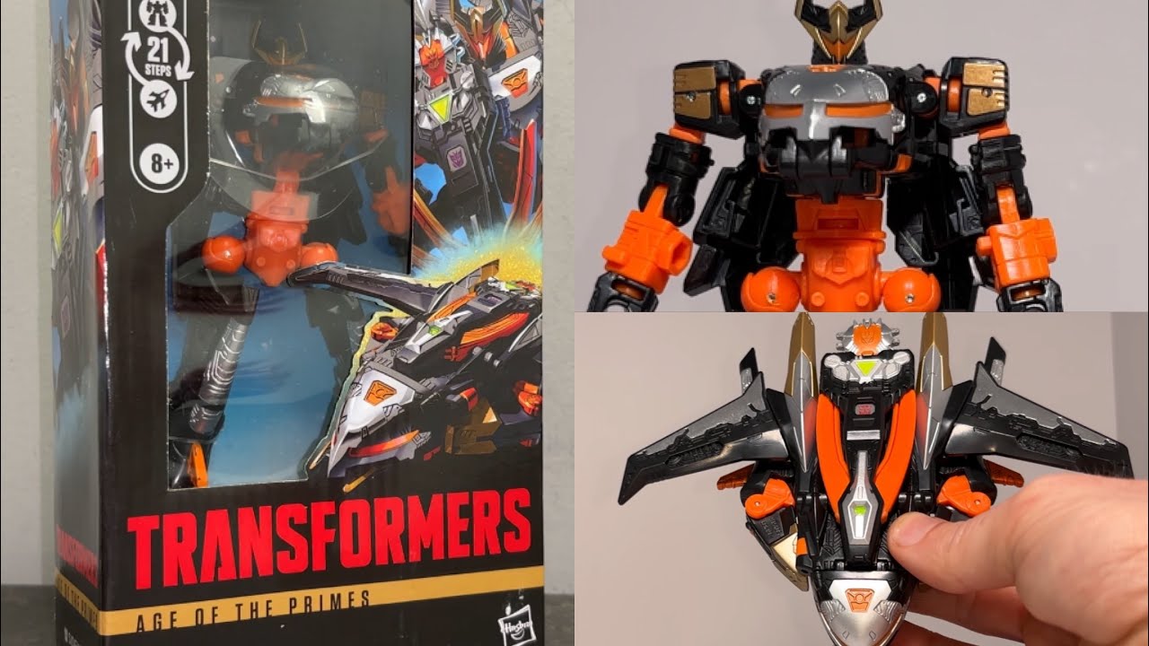 How to transform age of the primes Sideways. Transformers generations cybertron delux class figure