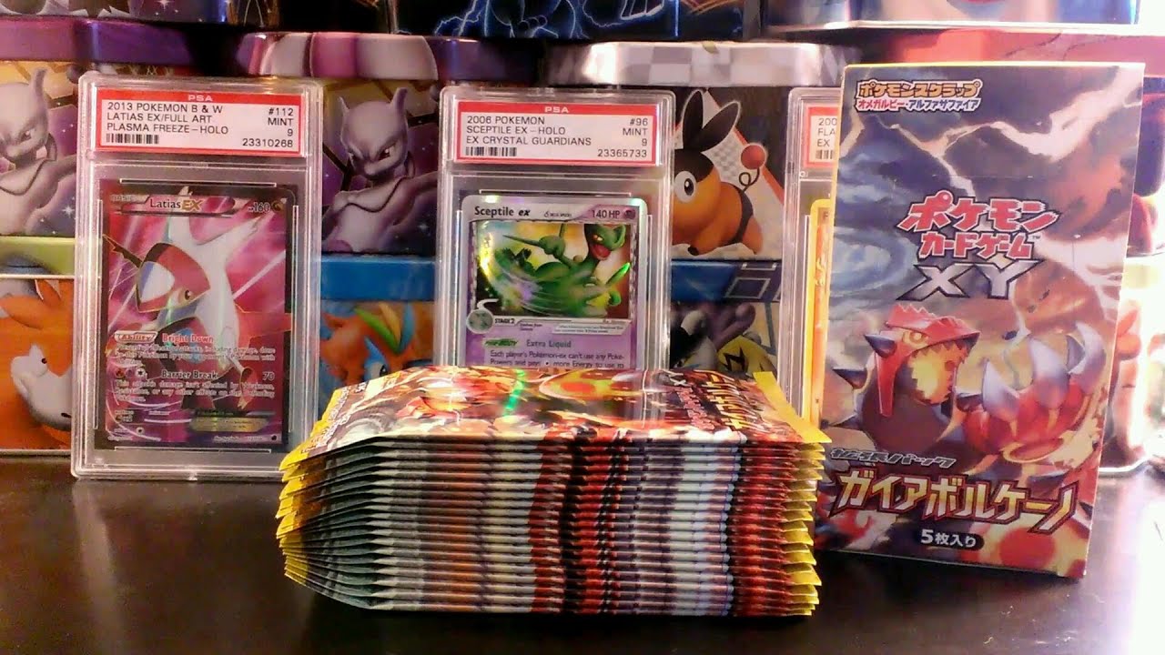 Opening a Pokemon XY5 Gaia Volcano Japanese Booster Box!