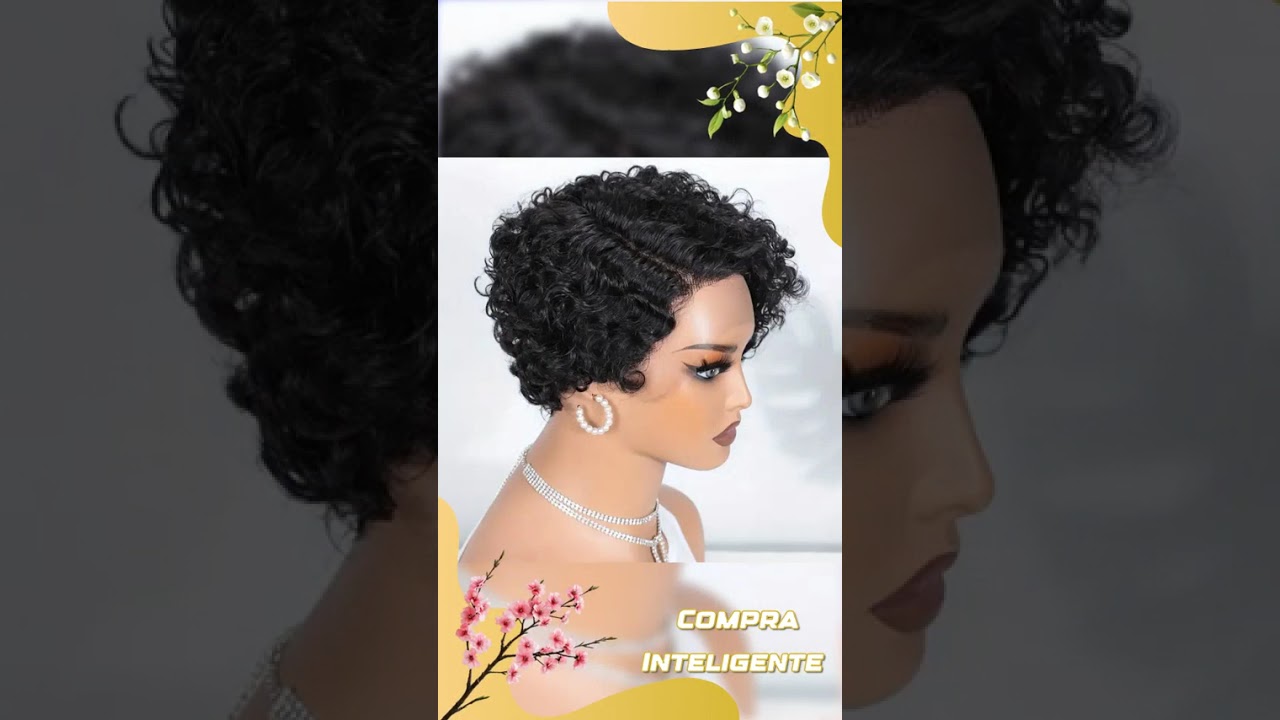 13x4 Transparent Lace Curly Pixie Wig