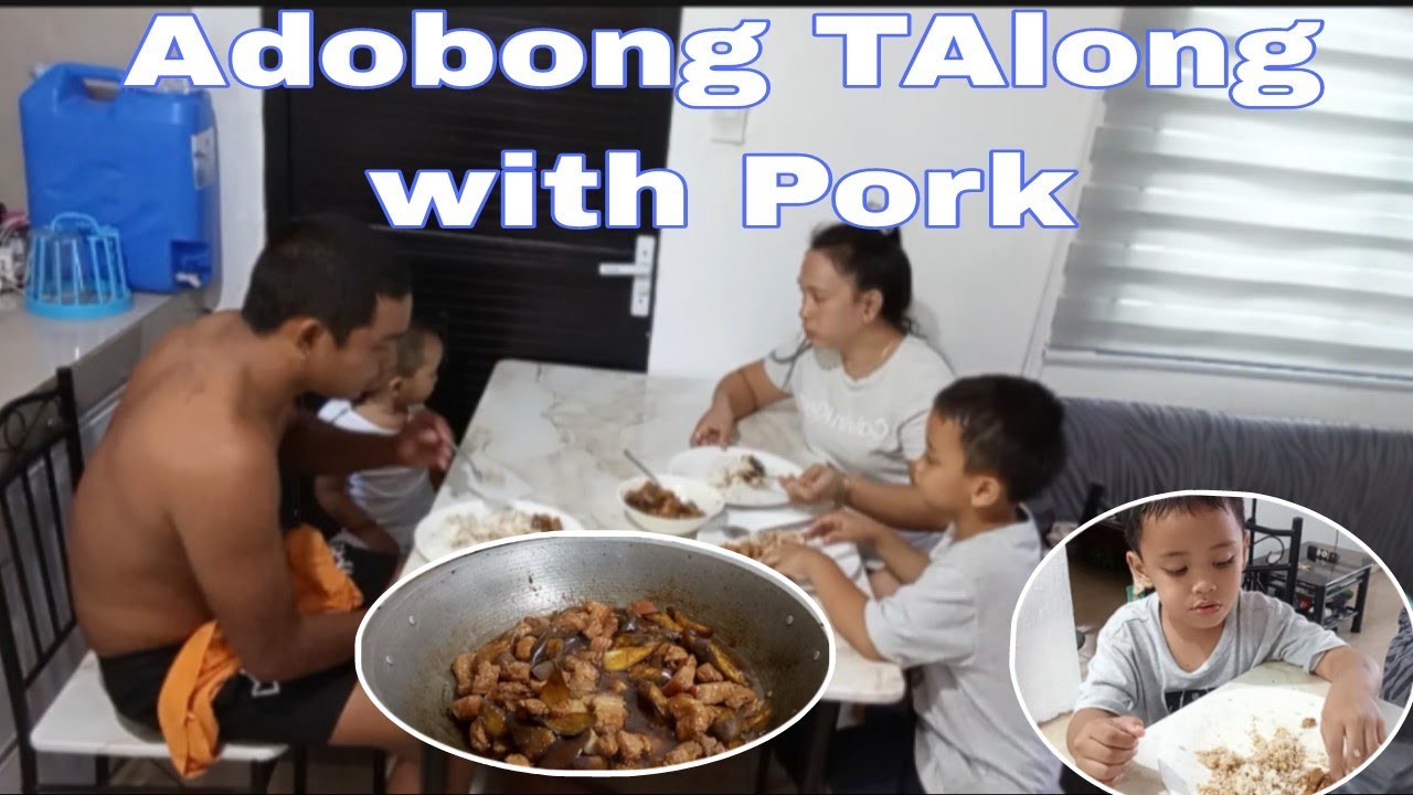 Nagluto Ako ng Ulam na Adobong TAlong with Karneng Baboy