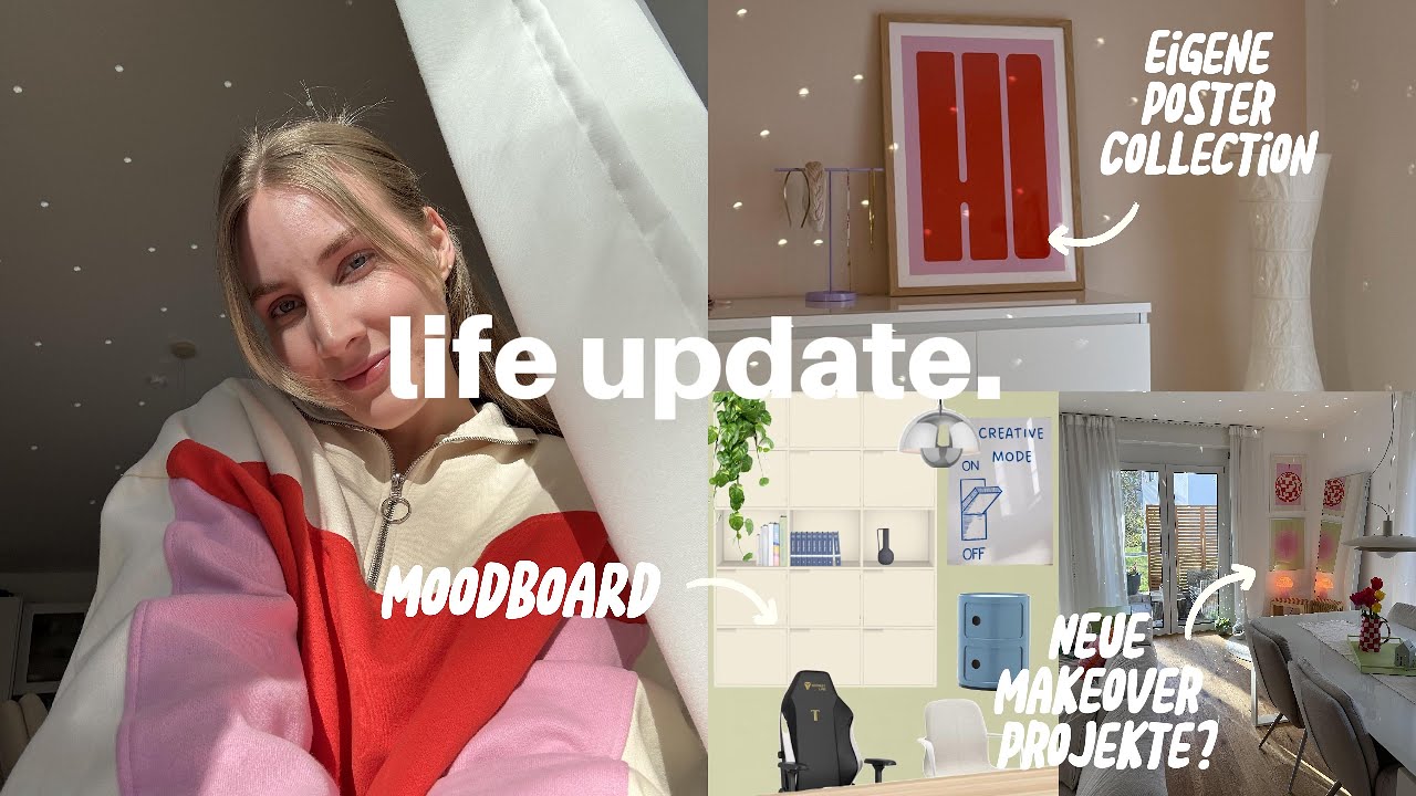 LIFE UPDATE - neue Makeover-Projekte, eigene Poster-Collection & mein Job? 🌷🧡🏥