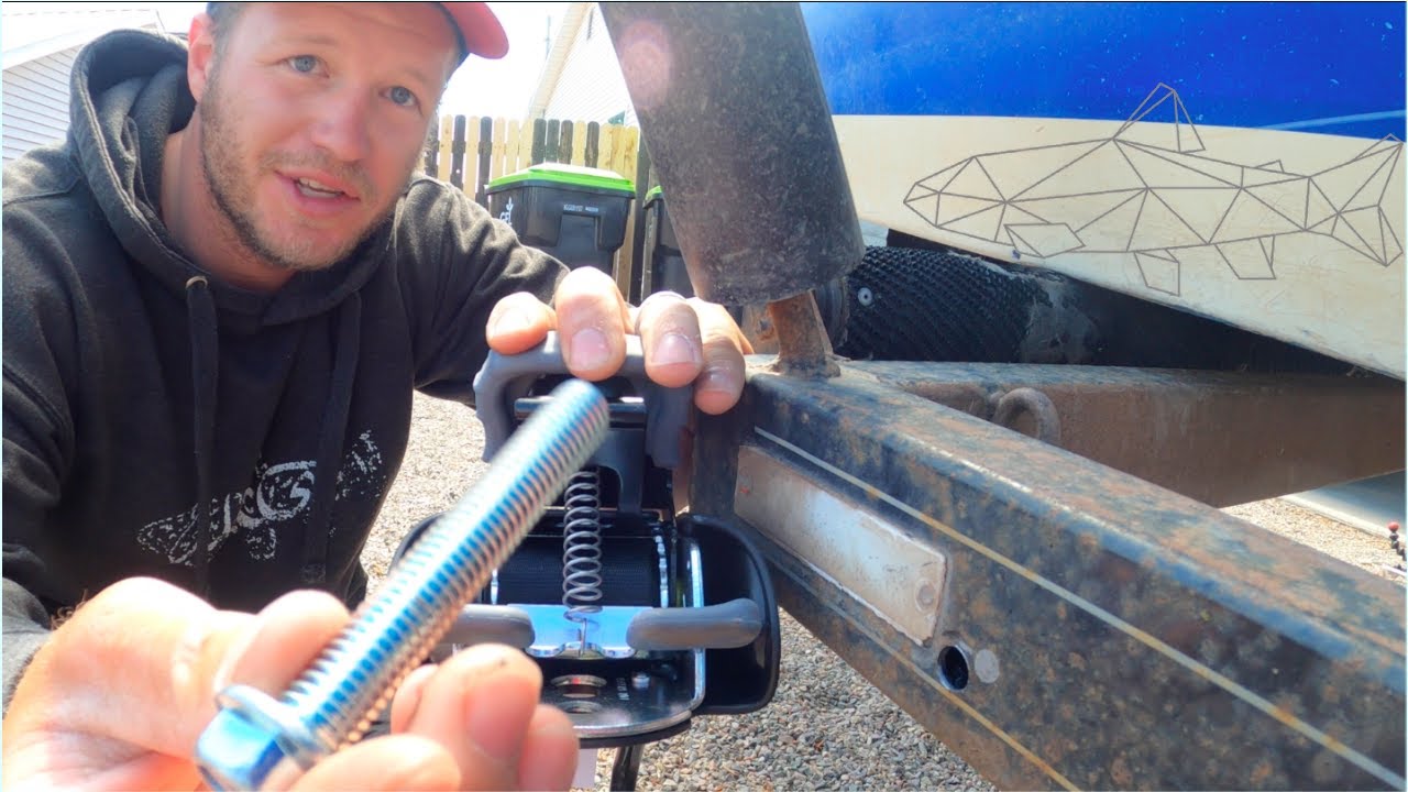Installing Boat Buckles on Drift Boat Trailer
