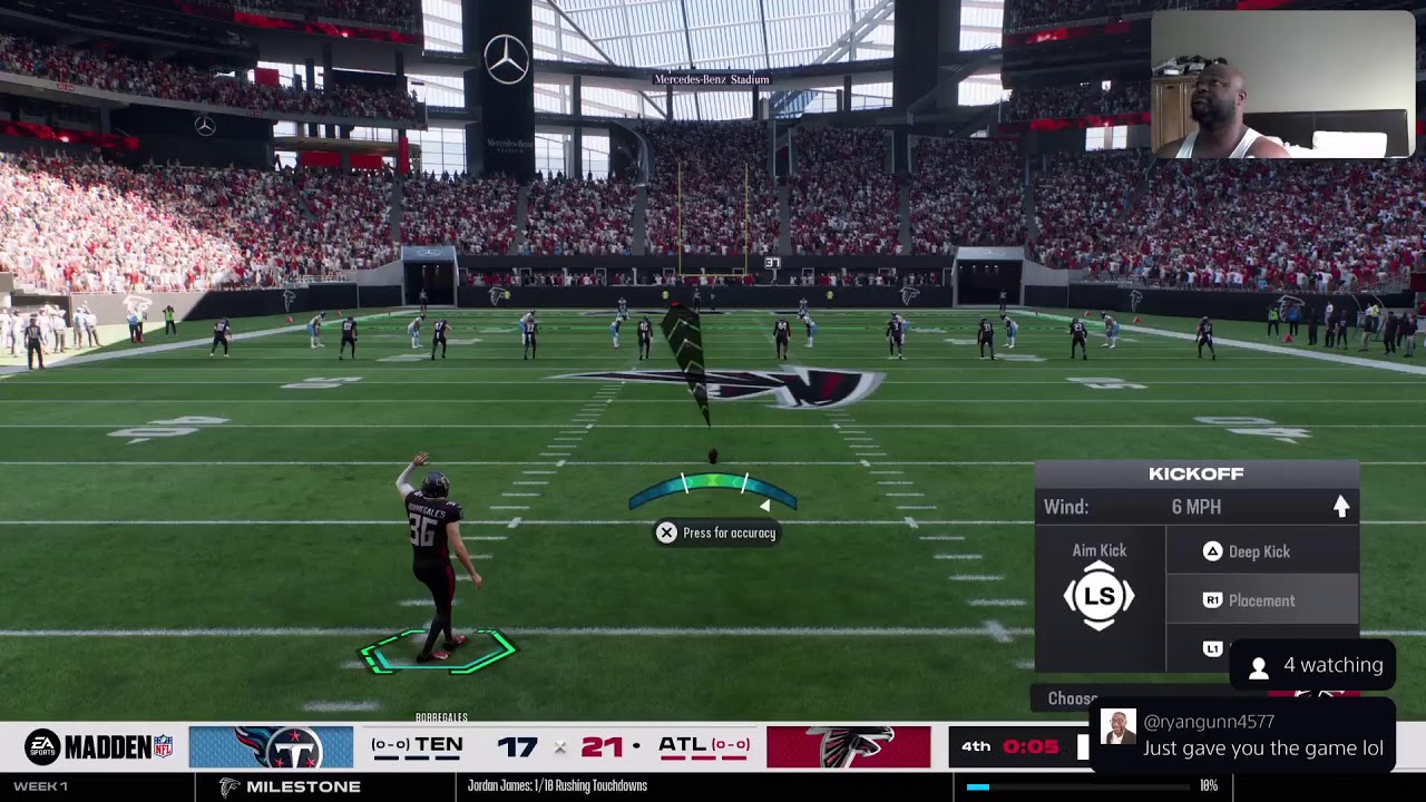 Madden League Season 5 Week 1