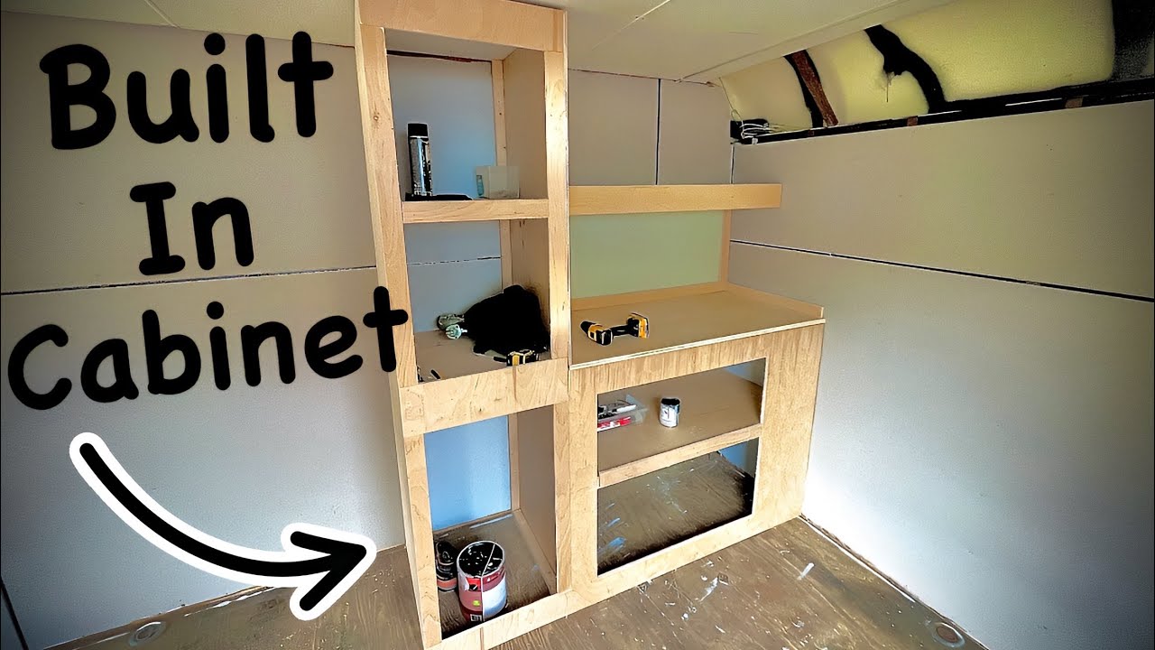Basic Enclosed Trailer Built In Cabinet 💥 Race Trailer Episode 3