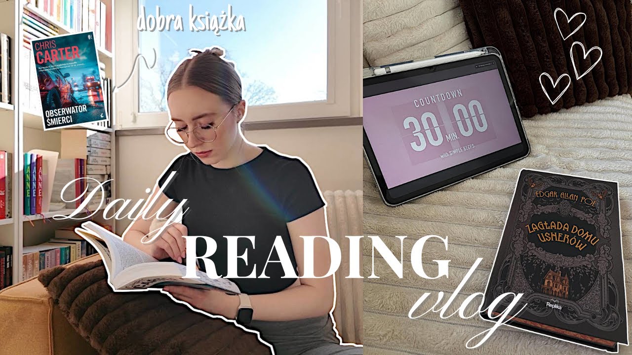 DAILY READING VLOG 🩷 || Chris Carter znowu mnie nie zawiódł 📖 🔍
