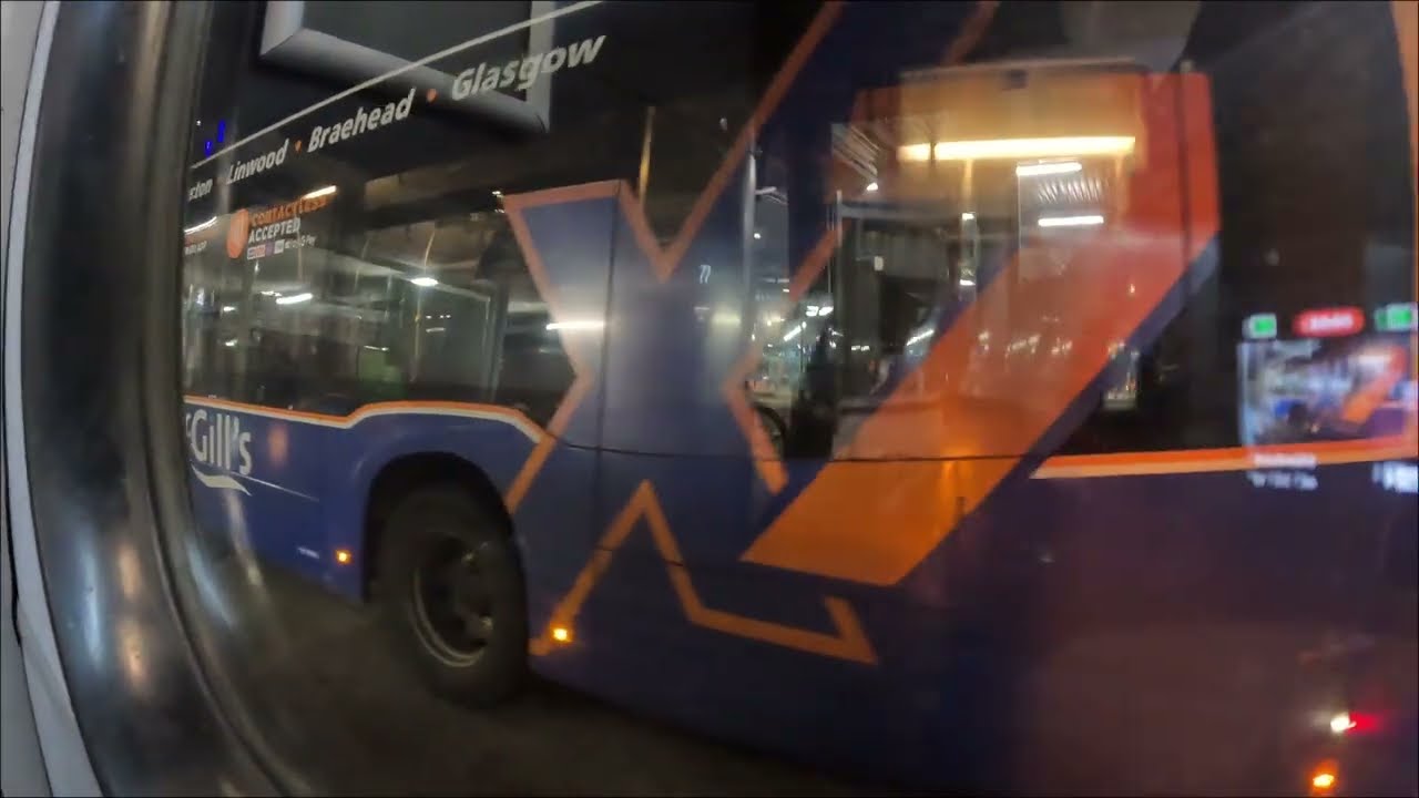 Midland Bluebird Volvo B7RLE 2420 works an X36 between Glasgow & Cumbernauld (2025).