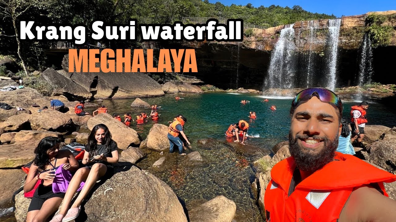 India&rsquo;s BLUEST Waterfall in Meghalaya Almarem | krang Suri Falls 💙